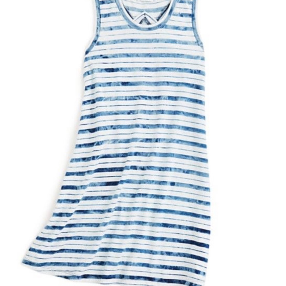 Splendid Girl’s Blue and White Striped Dress